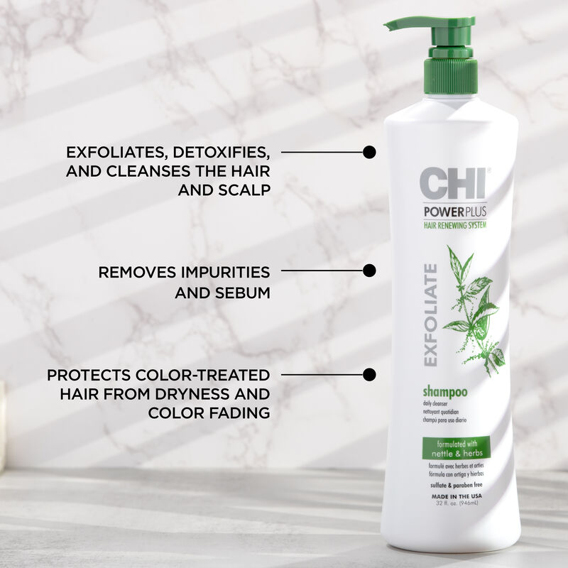 Power Plus Exfoliate Shampoo - 32 Ounces, , large image number null